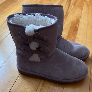 Girls Koolaburra Ugg boots with Bow Accents